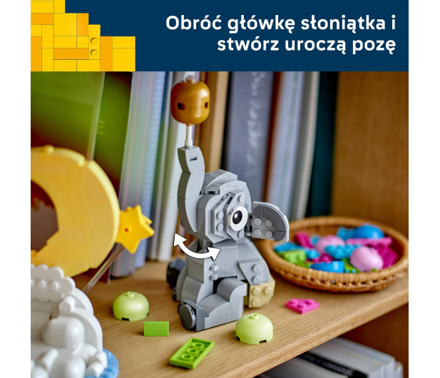 LEGO ICONIC 40814 Słoniątko na niebie - 1529758 - zdjęcie 9
